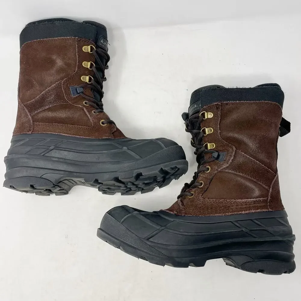 Kamik Suede Nation Plus Waterproof Insulated Winter Boots Mens 8